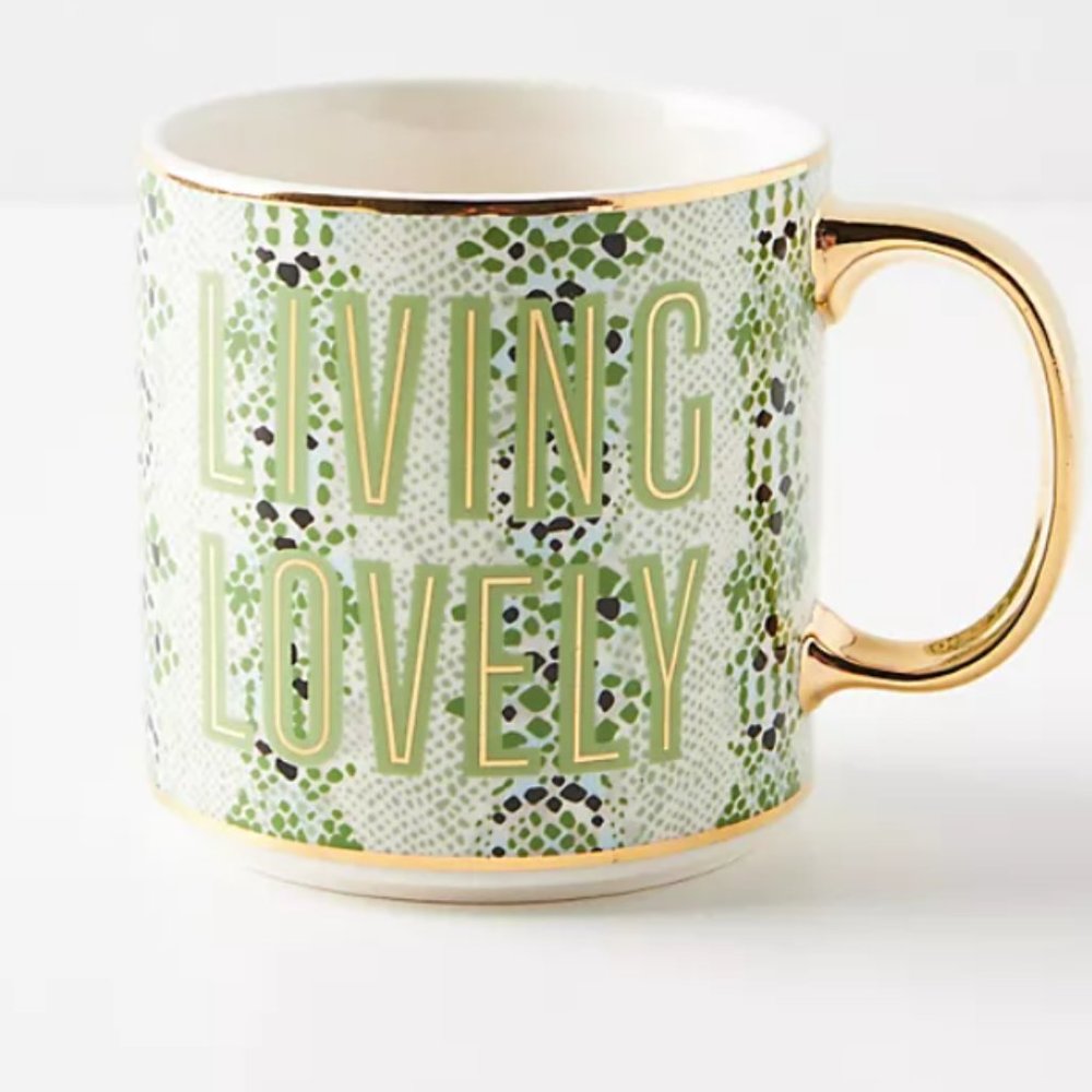 Anthropologie Living Lovely Gisele Mug